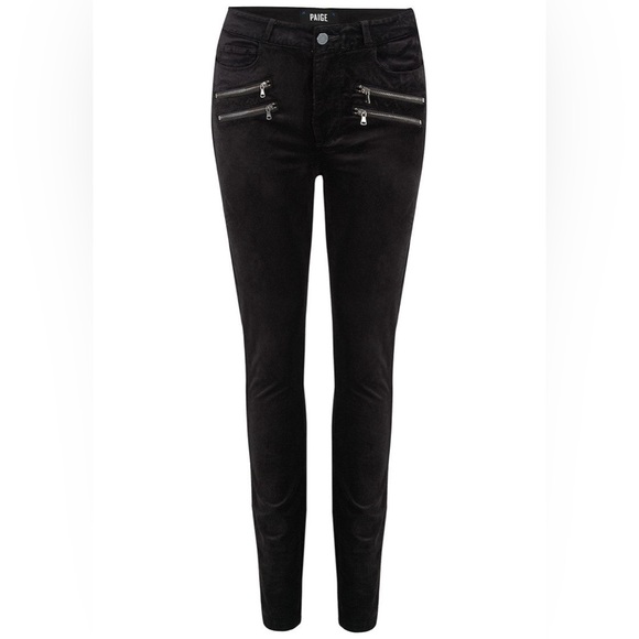 PAIGE Edgemont skinny jeans in dark black - Picture 1 of 4
